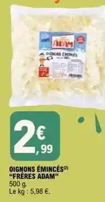 E.Leclerc Adam - oignons émincés offre