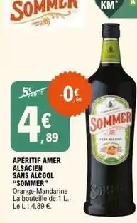 E.Leclerc Apéritif amer alsacien sans alcool offre