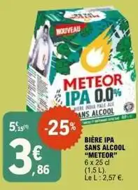 E.Leclerc Meteor - bière ipa sans alcool offre