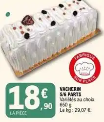 E.Leclerc Vacherin 5/6 parts offre
