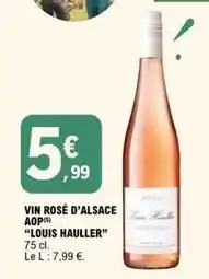 E.Leclerc Hauller - vin rosé d'alsace aop offre