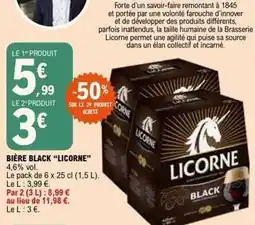 E.Leclerc Licorne - bière black offre