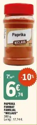 E.Leclerc Paprika format familial offre
