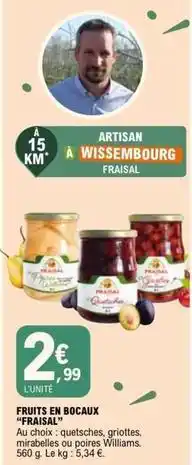 E.Leclerc Fraisal - fruits en bocaux offre