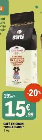 E.Leclerc Sati - cafe en grain offre