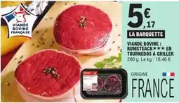 E.Leclerc Express Viande bovine: rumsteak tournedos à griller offre