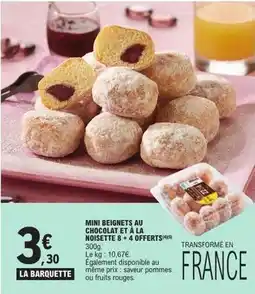 E.Leclerc Express Pozz - mini beignets au chocolat et à la noisette à offerts offre