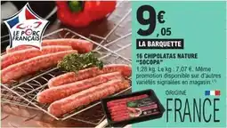 E.Leclerc Express Socopa - 16 chipolatas nature offre