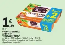 E.Leclerc Express Compotes pommes abricots offre