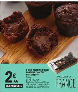 E.Leclerc Express Pozz - 8 mini muffins coeur fondant chocolat noisettes offre