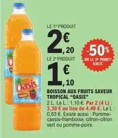 E.Leclerc Express Oasis - boisson aux fruits saveur tropical offre