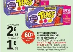 E.Leclerc Express Yoplait - petits filous tub's aromatisées panachés offre