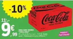 E.Leclerc Express Coca cola - soda sans sucres offre
