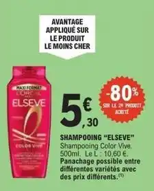 E.Leclerc Express Elsève - shampooing offre