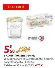 Rural Master Le parfait - 6 confituriers 324 ml offre