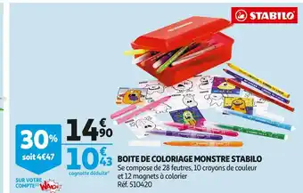 Stabilo boite de coloriage monstre