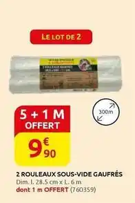 Rural Master Dim - 2 rouleaux sous-vide gaufres offre