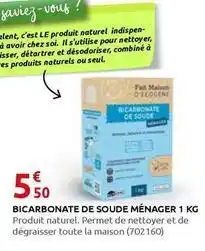 Rural Master Bicarbonate de soude ménager 1 kg offre