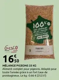 Rural Master Gers - mélange pigeons 25 kg offre