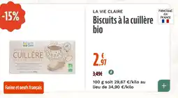 La Vie Claire Biscuits à la cuillère bio offre
