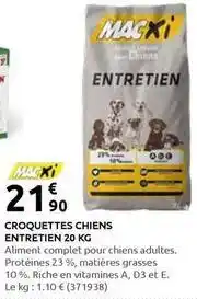 Rural Master Complet - croquettes chiens entretien 20 kg offre