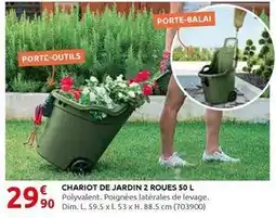 Rural Master Dim - chariot de jardin 2 roues 50 l offre