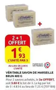 Rural Master Véritable savon de marseille offre