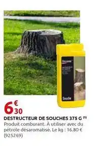 Rural Master Destructeur de souches offre