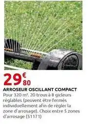 Rural Master Ferm - arroseur oscillant compact offre