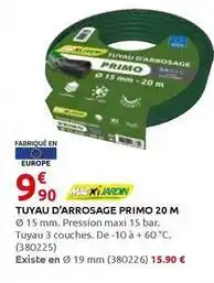 Rural Master Tuyau d'arrosage primo 20 m offre