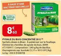 Rural Master Fertiligène - pyrale du buis concentré offre