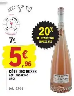 E.Leclerc Côte des roses aop languedoc offre