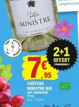 E.Leclerc Château - ministre bio offre