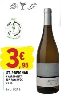 E.Leclerc Chardonnay igp pays d'oc offre