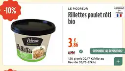 La Vie Claire Rillettes poulet rôti bio offre