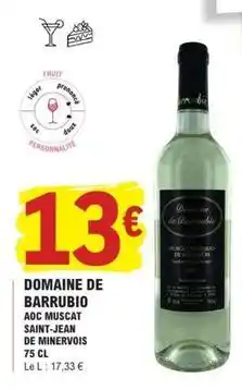 E.Leclerc Aoc - aoc muscat saint-jean de minervois offre