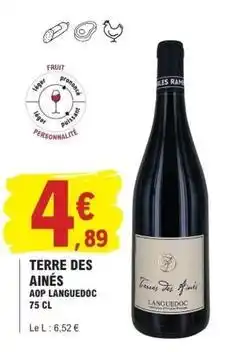 E.Leclerc Ram - terre des aines aop languedoc offre