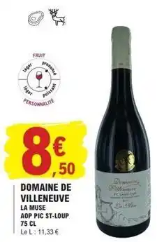 E.Leclerc Muse - domaine de villeneuve offre