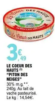 E.Leclerc Le coeur des hauts offre