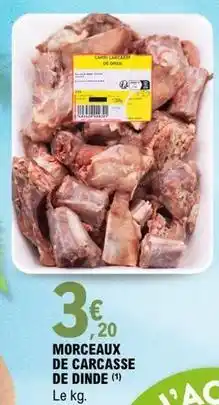 E.Leclerc Morceaux de carcasse de dinde offre