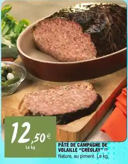 E.Leclerc Pâté de campagne de volaille offre