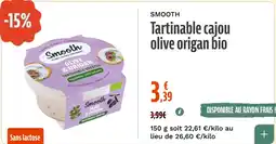 La Vie Claire Tartinable cajou olive origan bio offre
