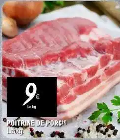 E.Leclerc Poitrine de porc offre