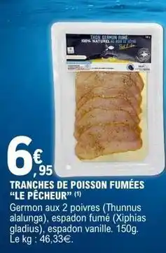 E.Leclerc Gladius - tranches de poisson fumées offre