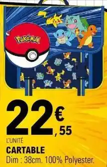 E.Leclerc Pokemon - cartable offre