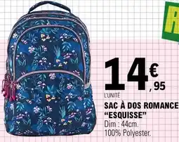 E.Leclerc Esquisse - sac à dos romance esquisse offre