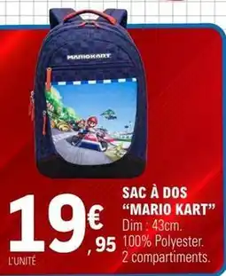 E.Leclerc Dim - sac a dos mario kart offre