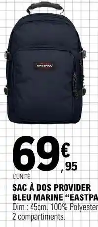 E.Leclerc Eastpak - sac à dos provider bleu marine offre