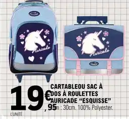 E.Leclerc Esquisse - cartableou sac à roulettes offre