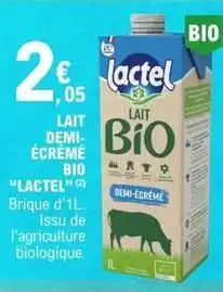 E.Leclerc Lactel - lait demi-écrémé bio offre